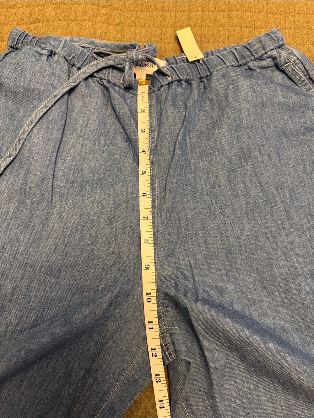 nwt Madewell pull-on jean in cotton linen - Picture 6 of 9